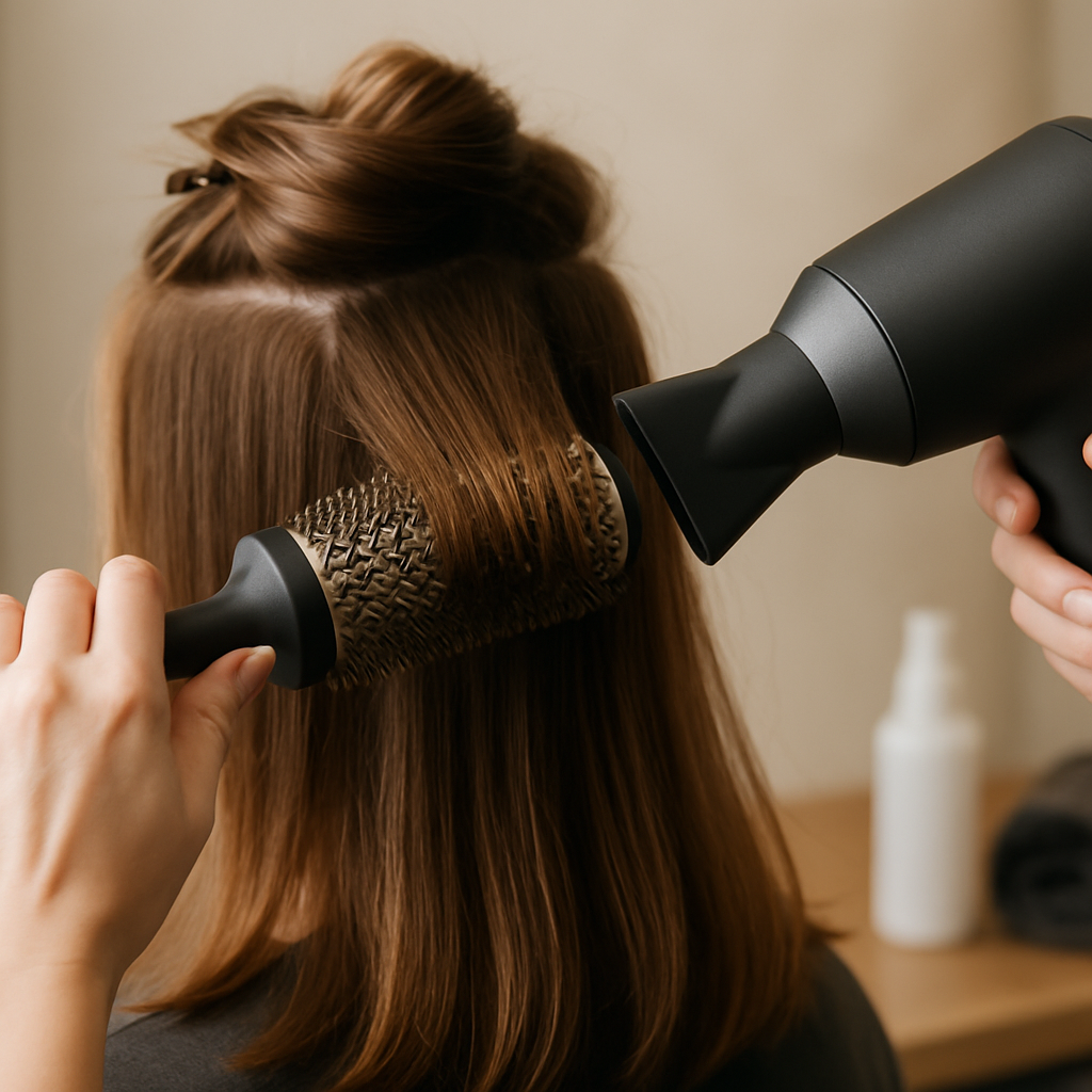 Föhntechniken für Volumenaufbau – Elasdesign inspiriert